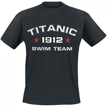 Titanic Swim Team Camiseta Negro XXL