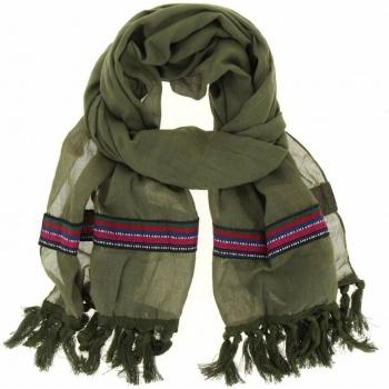 Fashiongen - Chal - para mujer Verde caqui única