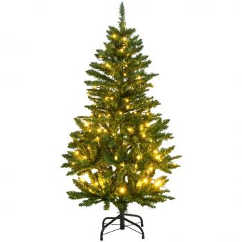 Hinged Artificial Christmas Tree with 150 LEDs - 150 cm (59.1)