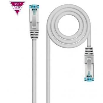 NANOCABLE 10.20.1700-L25 - Cable de Red Cat.7 600MHZ LSZH SFTP PIMF AWG26, Gris, 25 centímetros