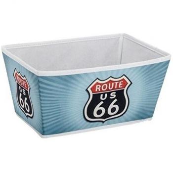 Wenko Vintage Route 66 Cesta para Baño M, Polipropileno, Multicolor, 21.5x31.5x275 cm