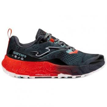 Zapatillas Joma Sima de Trail Running, color negro grisáceo rojo, talla 44, diseñadas para trekking, resistentes y adecuadas para hombres