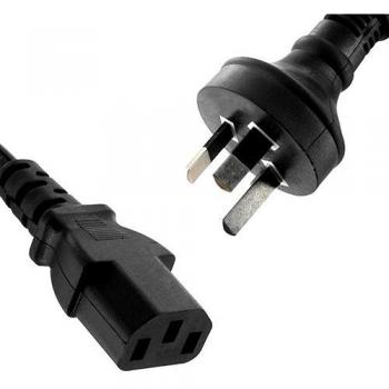 8Ware AU Power Cable 2m – Male Wall 240v PC to Female Power Socket 3pin to IEC 320-C13 for Notebook/AC Adapter