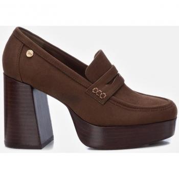 Mocasines de Mujer Xti 142192 Taupe - Tacón Ancho 10 Cm - Plataforma Delantera 3 Cm