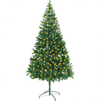 Pre-lit Artificial Christmas Tree 210 cm with 910 Branches