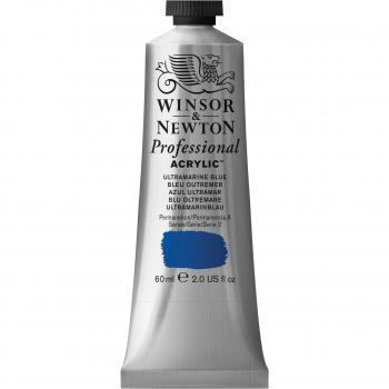Winsor & Newton Professional - Pintura acrílica tubo 60 ml, color azul ultramar