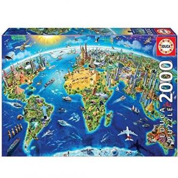 Educa 2000-Piece World Landmarks Puzzle
