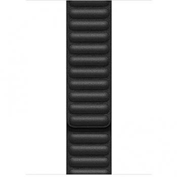Apple Watch Correa de eslabones de Piel Negro