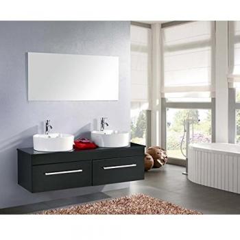 Mueble de Baño Negro 150 cm con Lavabo Incluido - Simba