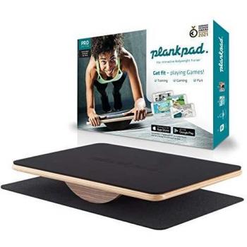 Plankpad PRO - Tabla de equilibrio interactiva para entrenamiento de cuerpo completo - Entrenador abdominal que incluye aplicación con juegos y entrenamientos - Fitness en casa para toda la familia