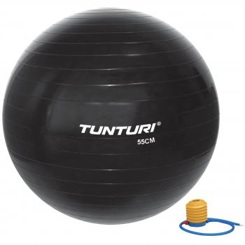 Tunturi-Fitness 14Tusfu284 Balón Suizo, Unisex Adulto, Negro, 55 cm