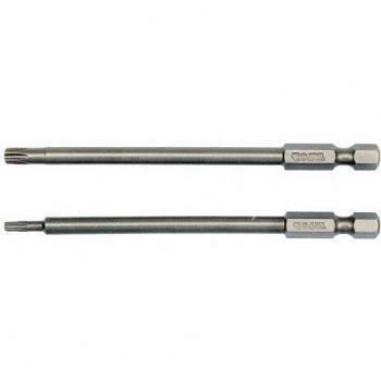 YATO YT-0490 - Bits de destornillador 2pcs - torx de seguridad: t10x100mm; t25x100mm 1/4hexagonal