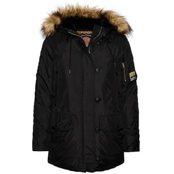 Superdry Women's Military Hooded Parka Black Size 36/XS