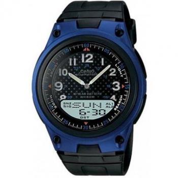 Reloj Casio AW-80-2BVDF para Hombre Color Azul con Cronómetro y Luz LED