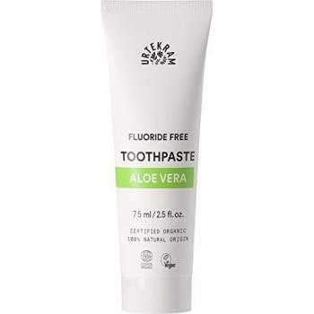Urtekram Aloe Vera Toothpaste Organic, Without Fluoride, Orange, 75 millilitre
