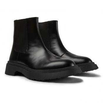CAMPER Walden Women's Black Smooth Leather Ankle Boots, Size 38 (US 8, UK 5)