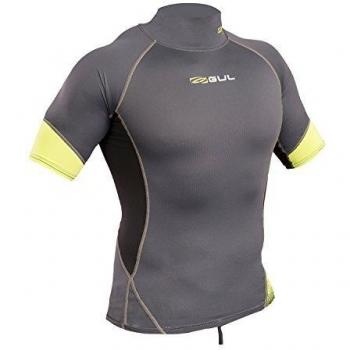 Gul 2018 Xola Short Sleeve Rash Vest Graphite/Lime RG0338-B4 Sizes- - Small