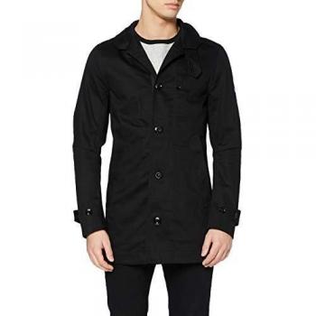 G-STAR RAW Garber Trench Abrigo, Negro
