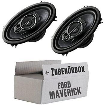 Ford Maverick 1 Front Heck - Pioneer TS-A4633i 4x6' 3-Weg Custom-Fit Oval Lautsprecher - Einbauset