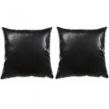vidaXL 2X Cojines de Poliuretano 60x60cm Negro Accesorios de Hogar Decoración