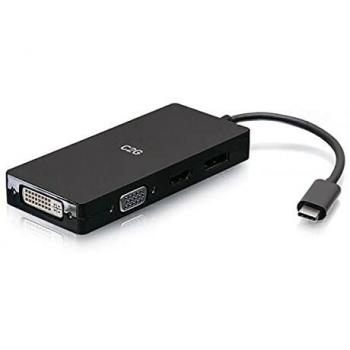 Adaptador Multiport USB-C C2G con HDMI, DisplayPort, DVI y VGA - 4K 60Hz - Docking Station
