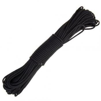 SODIAL(R) Parachute Cord 550 7 Core Strand 100FT Nylon Survival Al Aire Libre negro