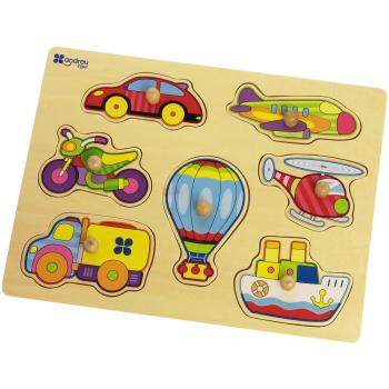 Andreu Toys - Encaje de Madera Transporte, 8 Piezas