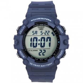 Reloj Casio caballero digital AE-1500WH-2A, correa de caucho, resistencia al agua 100 metros, pantalla digital, cronómetro, alarma