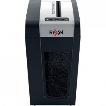 Rexel Secure MC6-SL Whisper-Shred Destructora de Papel con Microcorte P5, 6 Hojas, Papelera Extraíble de 18 L, Silenciosa y Compacta, 2020133