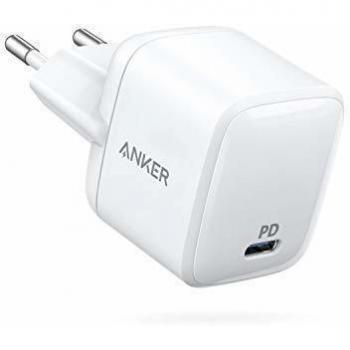 Anker - Cargador USB C PowerPort Atom PD 1 Extremadamente Compacto 30 W con tecnología Power Delivery y GAN para iPhone XS/MAX/XR,iPad Pro,Pixel, MacBook Pro/Air, Galaxy S9+/S9/ S8, etc.