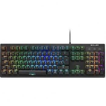 Sharkoon Skiller SGK30 Red, Gaming Keyboard, ES Layout, Teclado Mecánico, Layout QWERTY Español