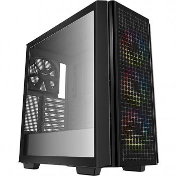 Caja PC E-ATX CG540 RGB 4F Black Tempered Glass DEEPCOOL BAHIAS 2X3.5, 2X2.5/Audio IN/OUT/2XUSB3.0