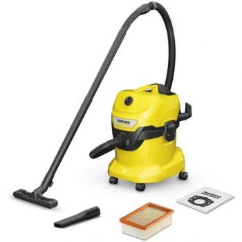 Kärcher WD 4 V-20/5/22 Aspiradora Multiusos, Capacidad de 20 Litros, Potencia de 1000 W, Incluye Tubo de Aspiración de 2 Metros