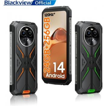 Smartphone robusto Blackview BV8100, 8GB RAM, 256GB almacenamiento interno, Dual Sim, color negro