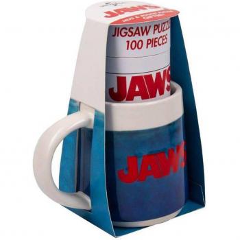 Taza Tiburón con Puzzle de Fizz Creations - Set de Taza 3D y Puzle JAWS