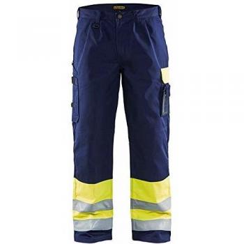 Blakläder 158418605389C60 High tornillos de clase 1-Pantalón talla C60, color naranja/azul marino, color azul