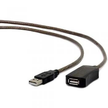Cable de Extensión USB 2.0 Activo Iggual IGG309575, 5 Metros, Negro