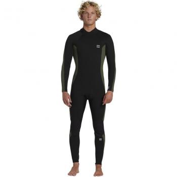 Billabong Traje de surf de hombre 3/2mm Foil con manga larga y cremallera en la espalda