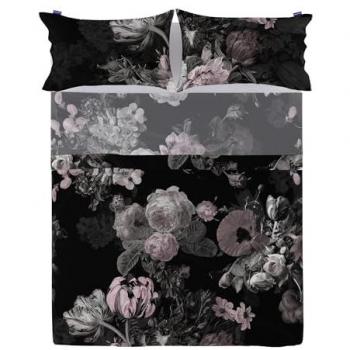 Sábana Onyx Multicolor 100% Algodón 260x270 cm (Cama 180/200), Calidad de 200 TC, Fabricado en España