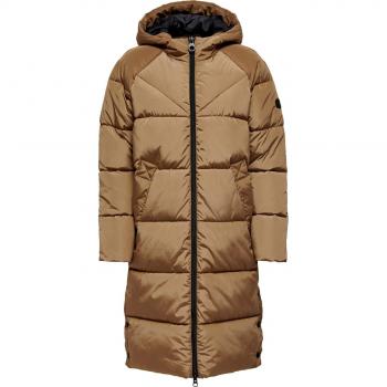 Only Amanda Long Puffer Coat Toasted Coconut for Women