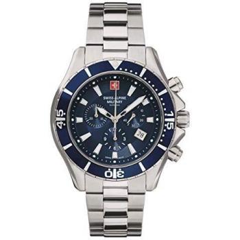 Reloj de Hombre Swiss Alpine Military SAM7040.9135 - Cronógrafo Analógico de Cuarzo, 46mm, Acero Inoxidable, 10ATM