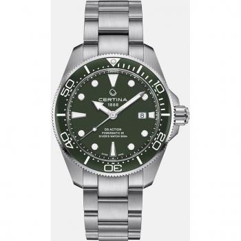 Certina DS Action Diver C0326071109100 - Reloj automático de hombre resistente al agua con correa de acero