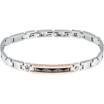 Pulsera Maserati Varis de acero plateada