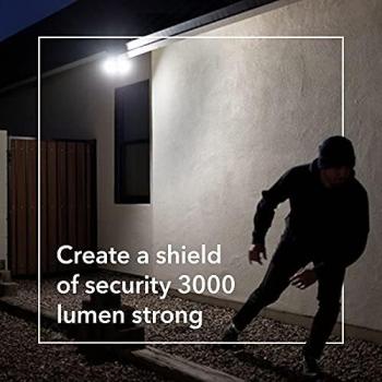 Arlo Floodlight Camera | Cámara de Seguridad Doméstica, Vídeo 2K y HDR | Cámara Inalámbrica y Resistente al Agua, Visión Nocturna en Color, Foco Incluido, Campo de Visión de 160 Grado, FB1001B, Negro