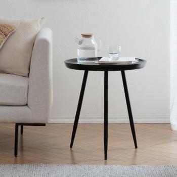 Chervey Tri Pin Side Table - Black / 58.5cm