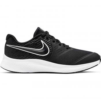 Nike Star Runner 2 (GS), Zapatillas de Running Unisex Niños, Negro White/Black/Volt 001, 36.5 EU