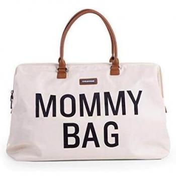 Childhome, Mommy Bag, Changing Bag, Maternity, Travel Bag, Large Capacity, Changing Mat, Adjustable Shoulder Strap, Compartmentalised, Insulated Pocket, Suitcase Pocket, Black/ecru