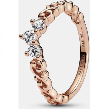Pandora Tiara Real Remolino Anillo en Oro Rosa con Circonitas 182232C01-54