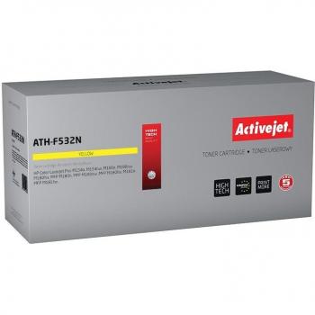 Tóner Activejet ATH-F532N Amarillo - Compatible con impresoras láser, rendimiento de 2,500 páginas, fácil instalación, calidad de impresión alta