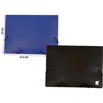 PP CARPETA GOMAS Y SOLAPAS OPACA 4o